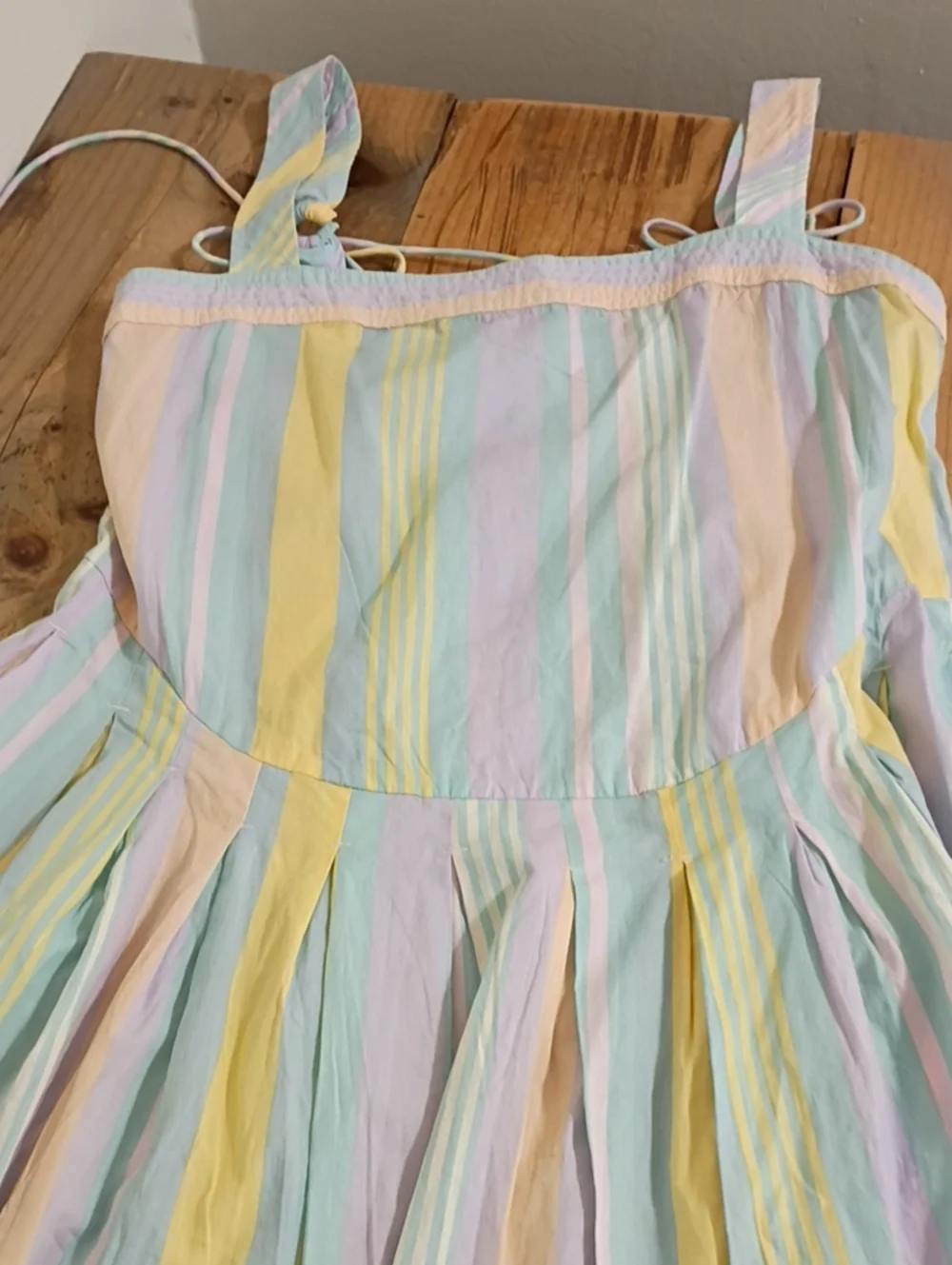 Free People Primavera Striped Midi Dress w Pockets Size S NWOT - Picture 12 of 13